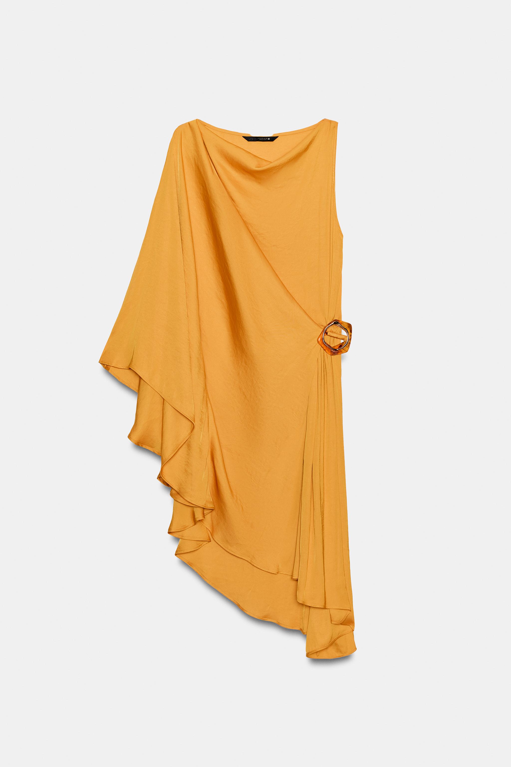 ASYMMETRIC BUCKLE DRESS